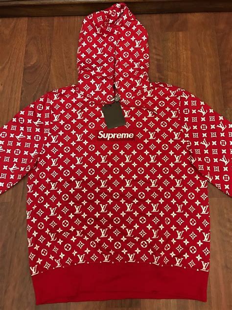 replica supreme x louis vuitton hoodie|authentic Louis Vuitton supreme hoodie.